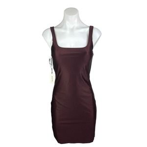 Aritzia Sleeveless Bodycon Dress in Deep Burgundy